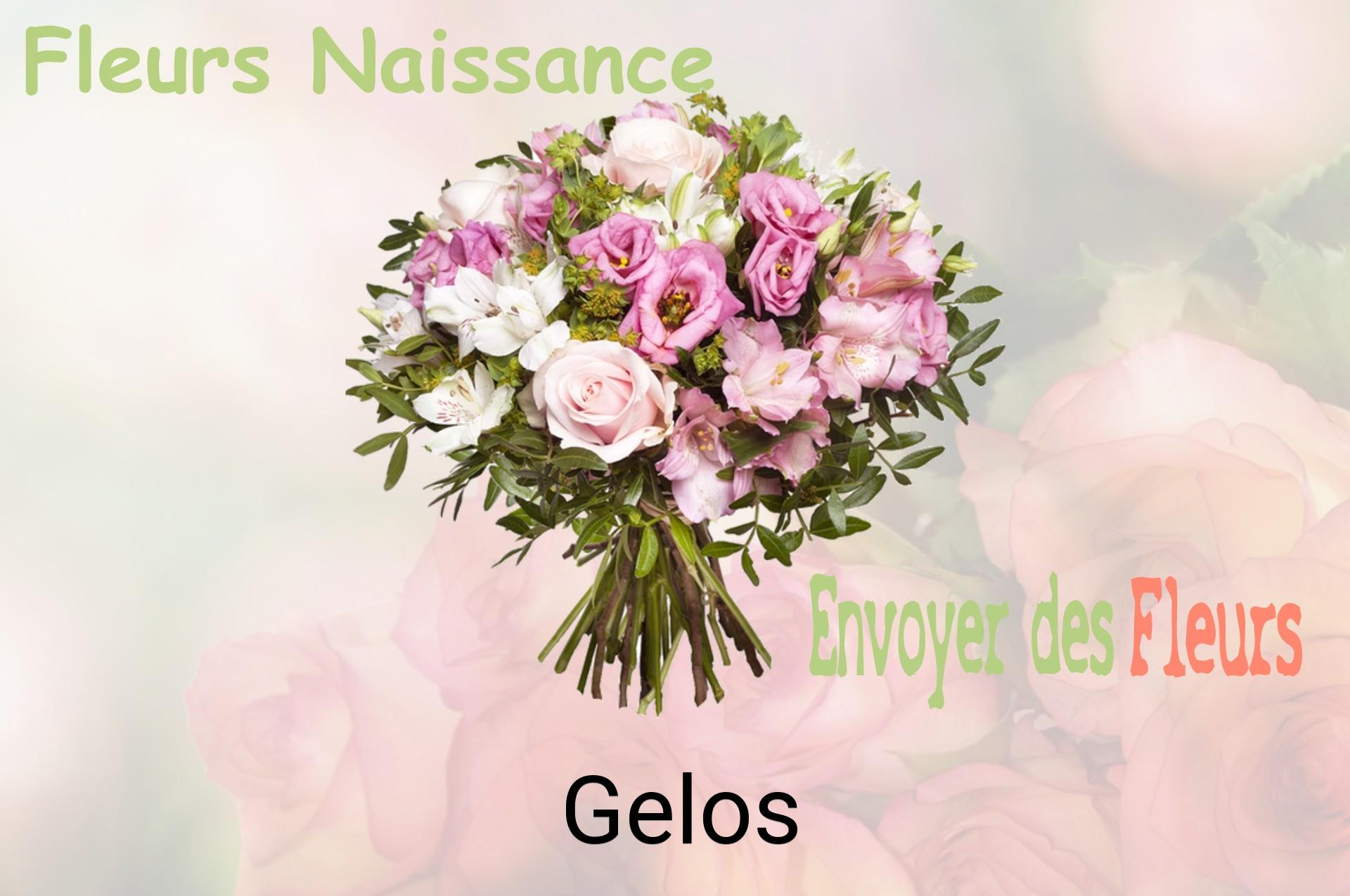 Bouquet de fleurs de naissance livré à Gelos